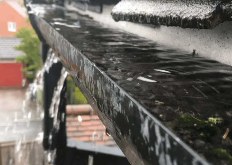 clogged gutters