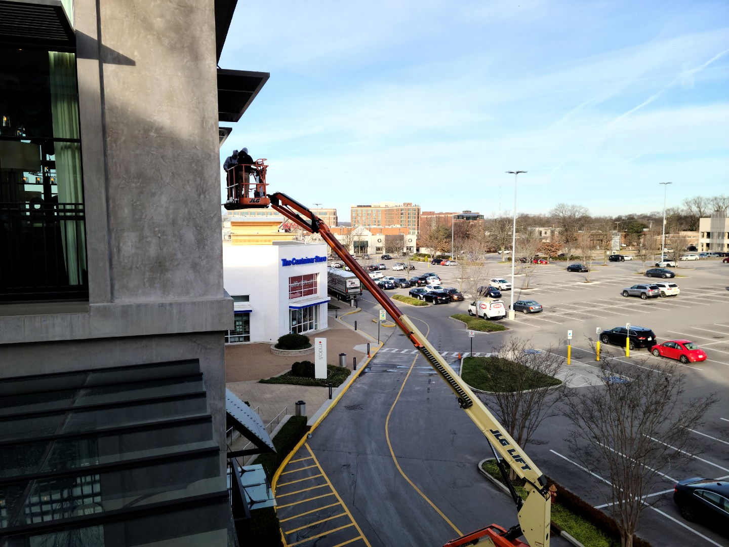 Window Ninjas experts providing high-quality window cleaning services for a commercial buidling - discover the best commercial window cleaning rates in Columbia, SC when you choose us.