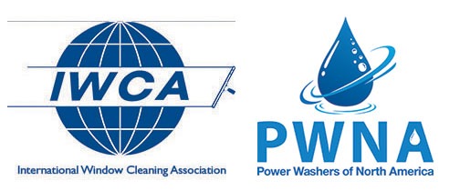 Power Washer of North America and International Window Cleaning Association Logos