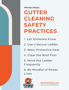 gutter cleaning safety practices