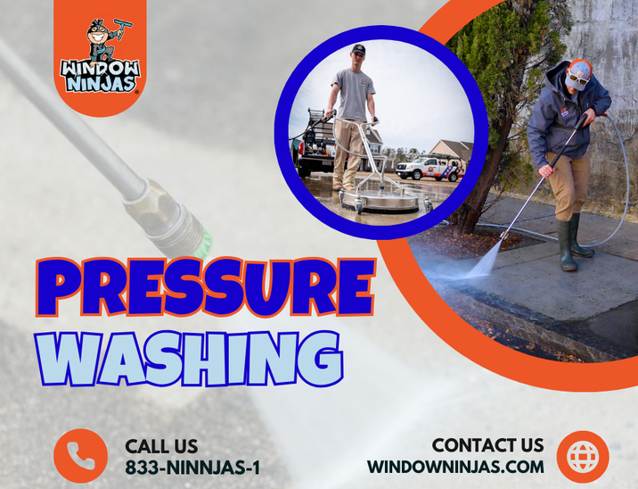 pressure washing Window Ninjas contact us