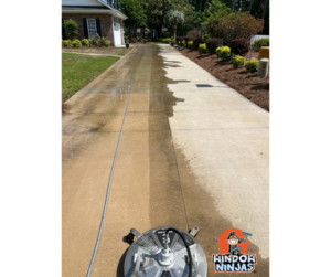 before and after standard pressure washing