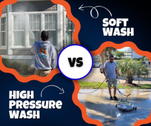 high pressure wash vs soft wash