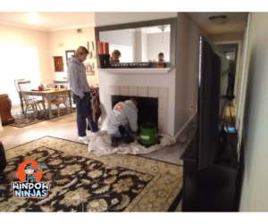 indoor fireplace and chimney cleaning
