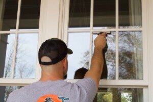 squeegee window cleaning