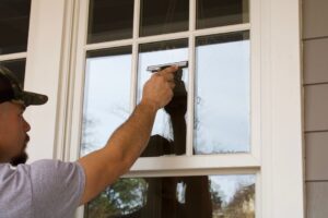 small squeegee window cleaning service remove streaks from windows
