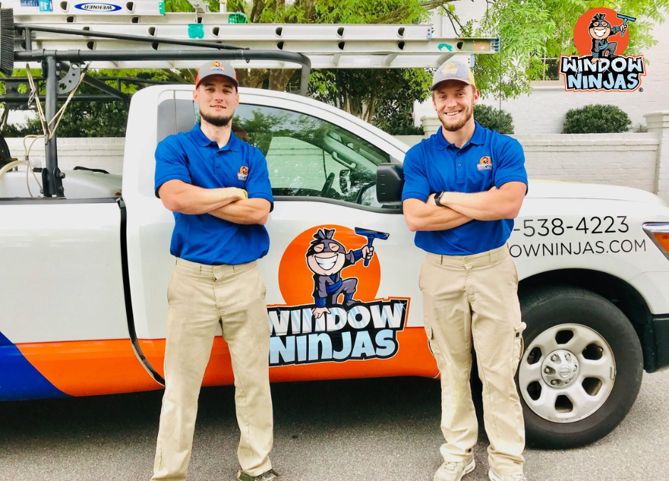 who to call for gutter cleaning in Greenville Window Ninjas