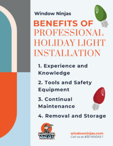 benefits of professional holiday light installation graphic